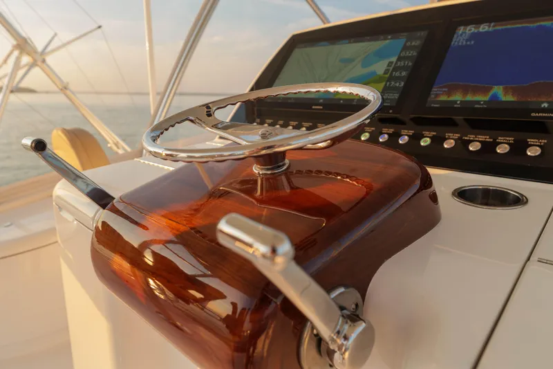 Slide: The Image of Viking 54 Salty Dog - Flybridge Helm Station - 26