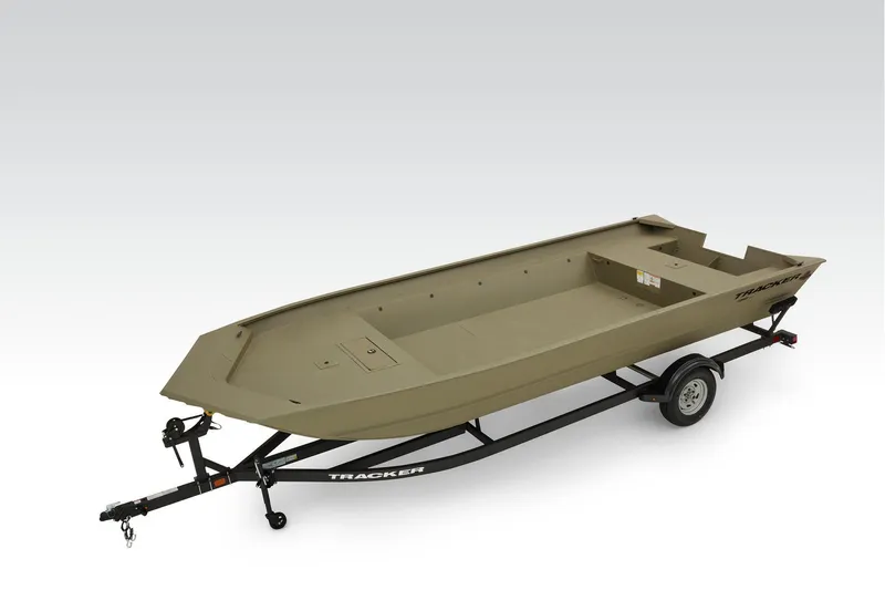 Slide: The Image of 2025 Tracker GRIZZLY 2072 Utility boat on trailer, side view. - 4