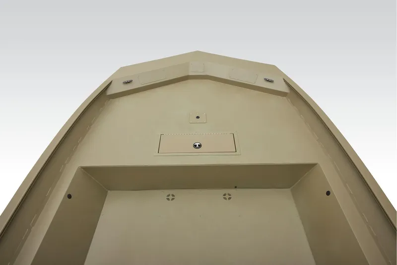 Slide: The Image of 2025 Tracker GRIZZLY 2072 Utility boat, interior view, showcasing storage compartment and durable design. - 6