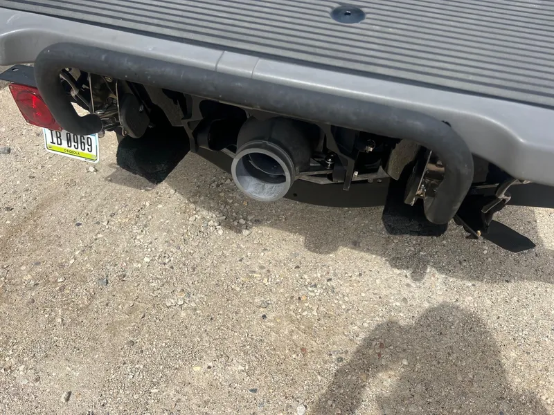 Slide: The Image of Rear view of a 2017 Yamaha WaveRunner VX Deluxe on a sandy surface. - 13