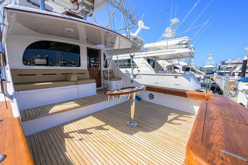 Slide: The Image of Luxurious 2006 Blackwell Custom Carolina yacht with spacious deck and elegant seating area. - 13