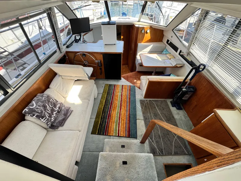 Slide: The Image of Carver Yachts 350 Aft Cabin 1994 - 17