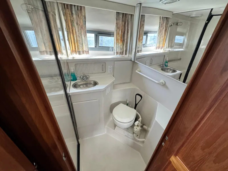 Slide: The Image of Carver Yachts 350 Aft Cabin 1994 - 29