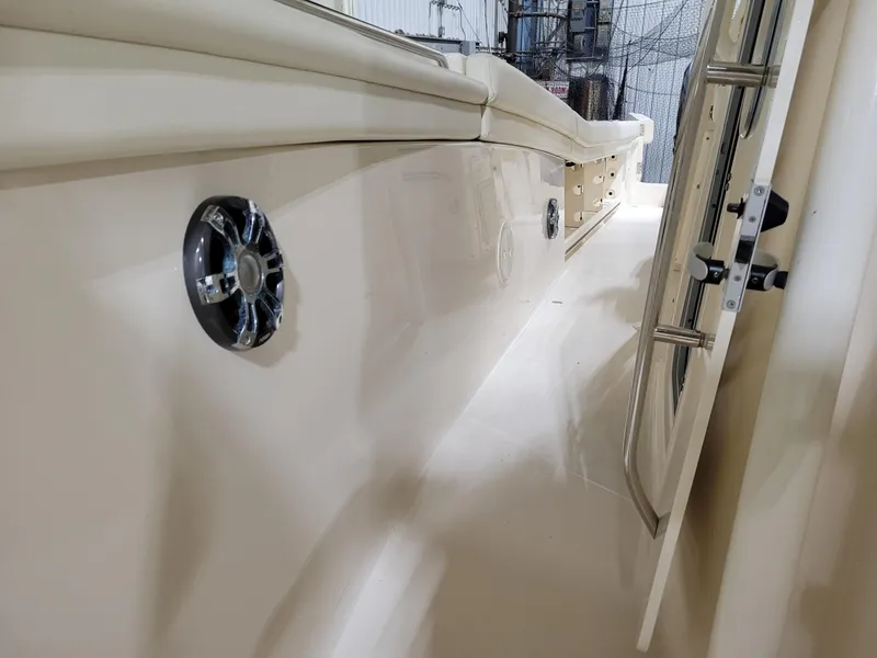 Slide: The Image of 2019 Grady-White Canyon 336 boat interior, showcasing sleek design and modern features. - 32