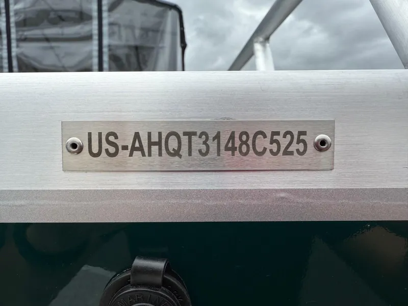 Slide: The Image of Hull identification number on 2025 Thunder Jet 210 Luxor boat. - 23