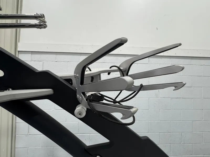 Slide: The Image of 2017 Malibu Wakesetter 23 LSV wakeboard rack in a garage setting. - 16