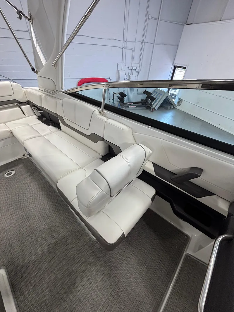 Slide: The Image of 2018 Formula 290 Bowrider engine compartment with dual 6.2L engines, well-lit and organized. - 35
