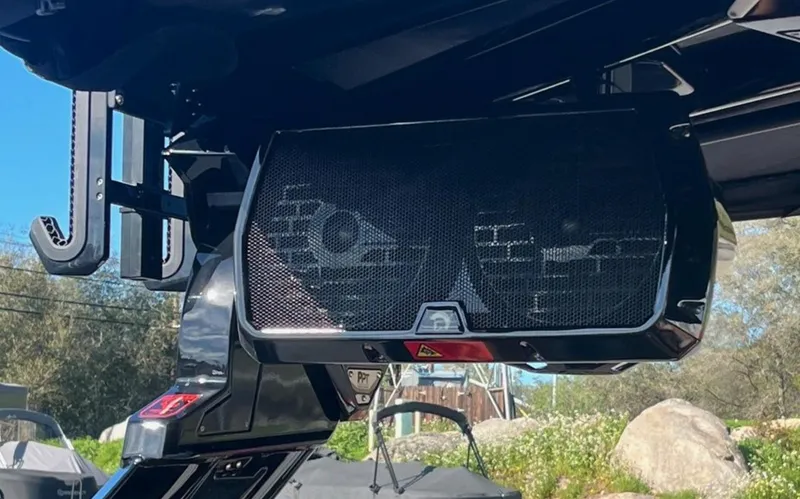 Slide: The Image of Centurion Ri 265 2025 boat speaker system, outdoor setting, close-up view. - 15