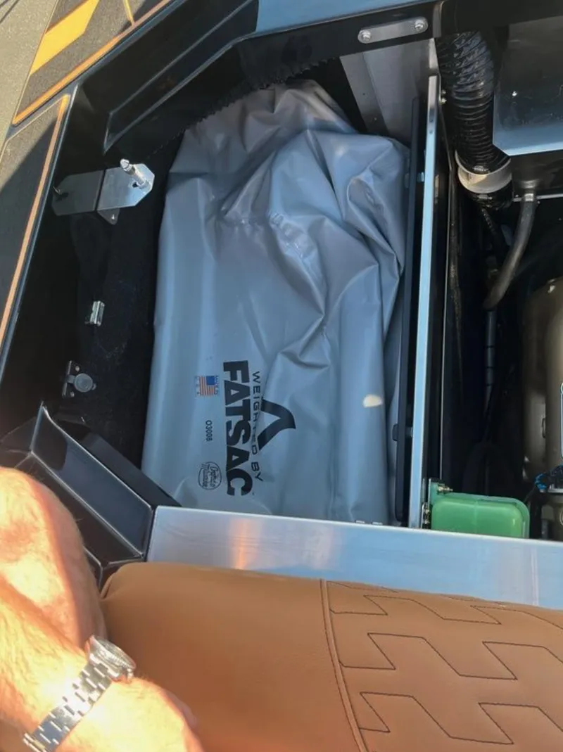 Slide: The Image of 2025 Centurion Ri 265 boat with FATSAC ballast system visible. - 21