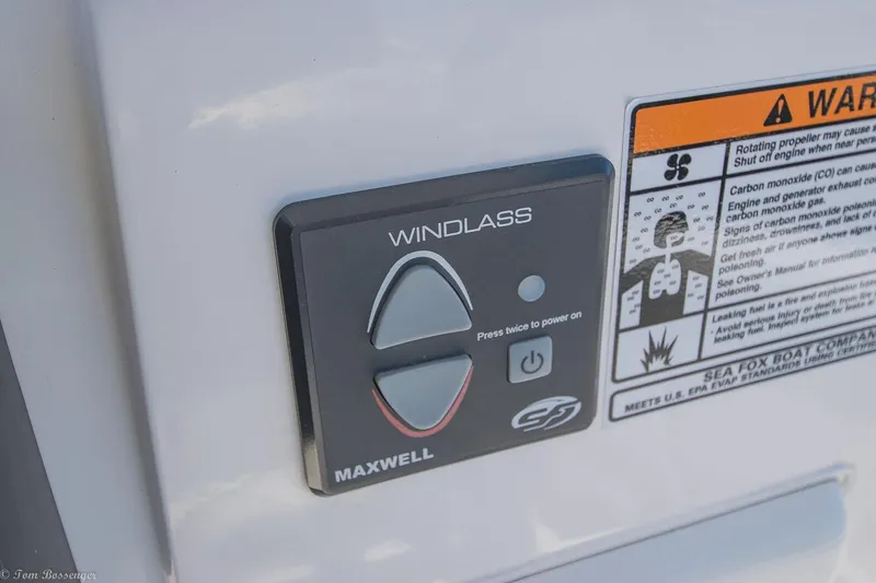 Slide: The Image of Control panel for Maxwell windlass on 2021 Sea Fox 248 Commander boat. - 12