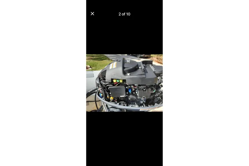 Slide: The Image of Engine of a 1990 Viking Extended Aft Deck Motor Yacht, detailed view. - 31