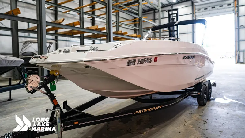 Slide: The Image of 2022 Starcraft SVX231 boat on trailer at Long Lake Marina. - 4