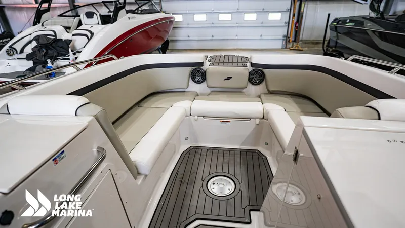 Slide: The Image of 2022 Starcraft SVX231 boat interior with spacious seating at Long Lake Marina. - 7
