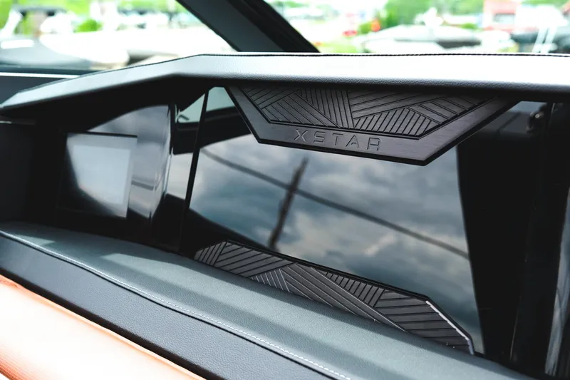 Slide: The Image of 2025 MasterCraft XStar 25 dashboard with sleek design and modern features. - 48