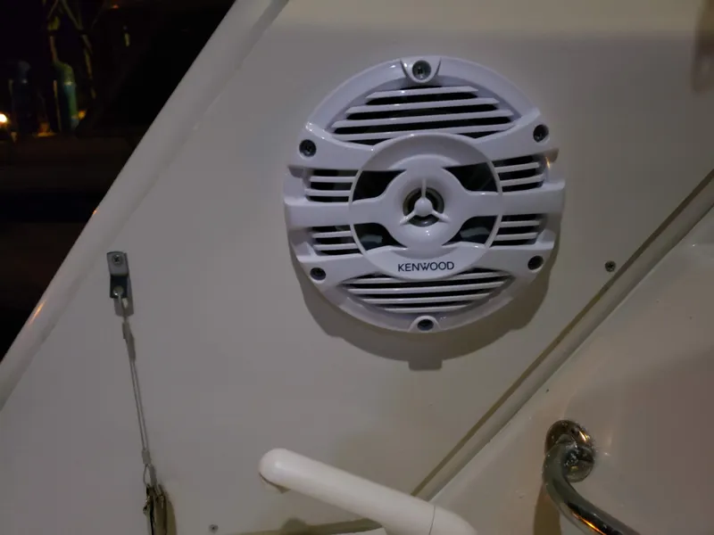 Slide: The Image of Kenwood speaker on 2000 Regal 2860 Commodore boat interior. - 42