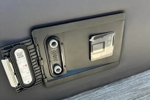 Slide: The Image of Control panel of a 2025 Viaggio Diamante S, featuring modern interface and connectivity options. - 38