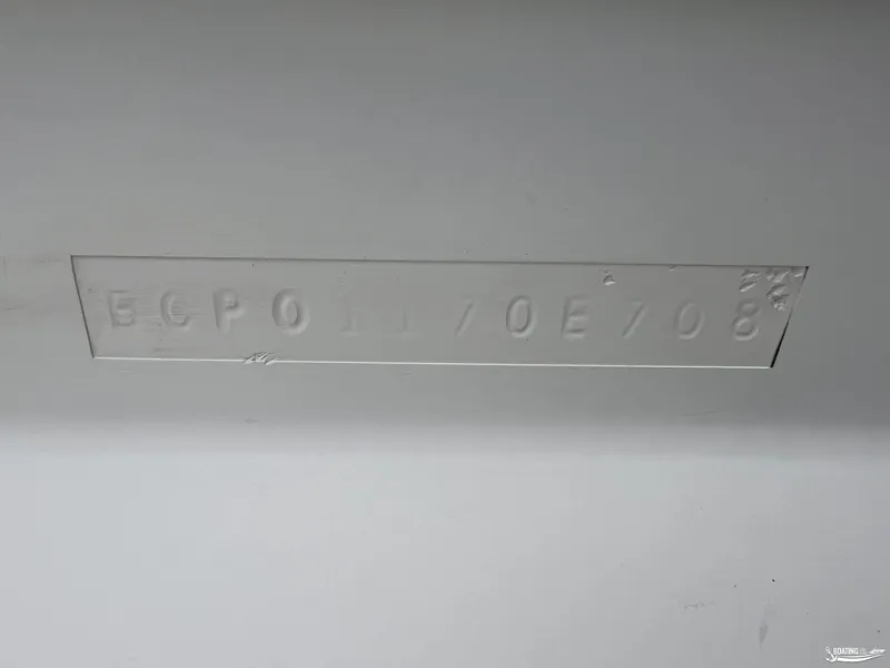 Slide: The Image of Hull identification number on a 2008 Calabria PRO V boat. - 19