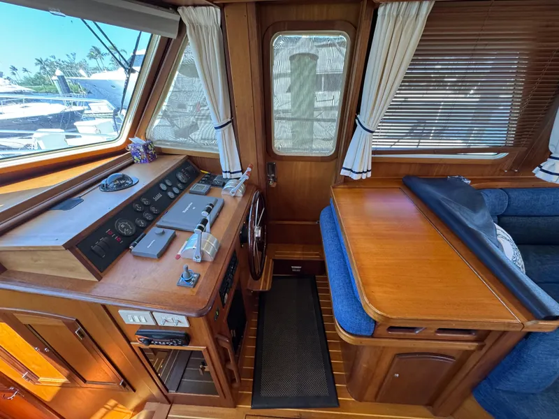 Slide: The Image of 19 2005 Sabreline 47 Lower Helm Forward Starboard 2 - 17