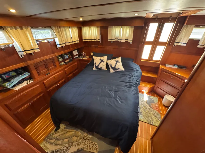 Slide: The Image of 24 2005 Sabreline 47 Owner's Stateroom Aft 1 - 23