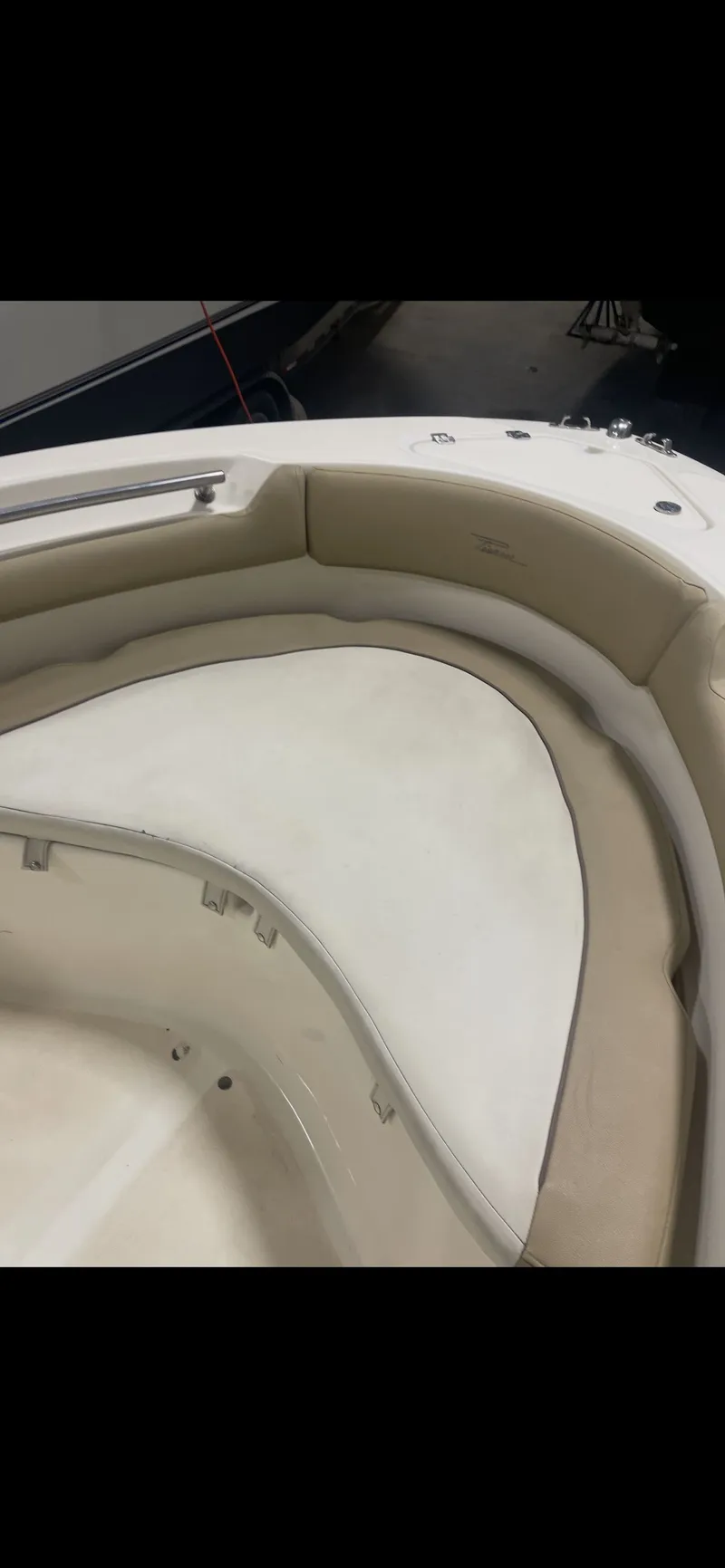 Slide: The Image of Interior view of a 2019 Pioneer 202 Sportfish boat. - 10