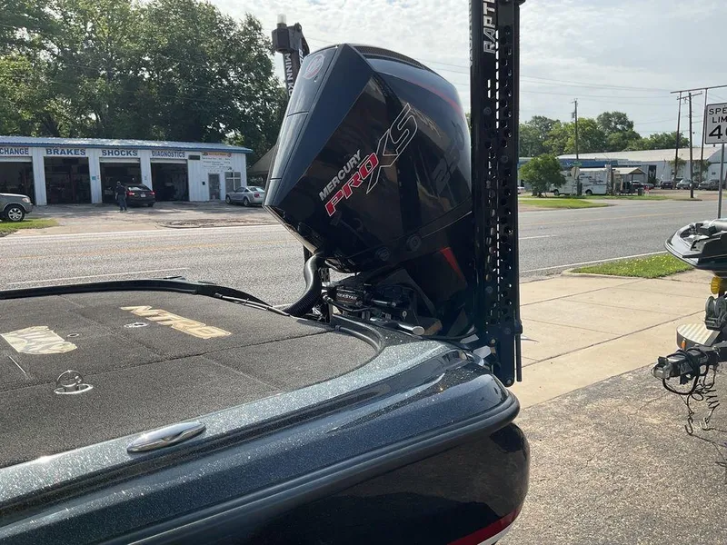 Slide: The Image of 2015 Nitro Z9 DC Z-PRO boat with Mercury Pro XS engine in parking lot. - 25