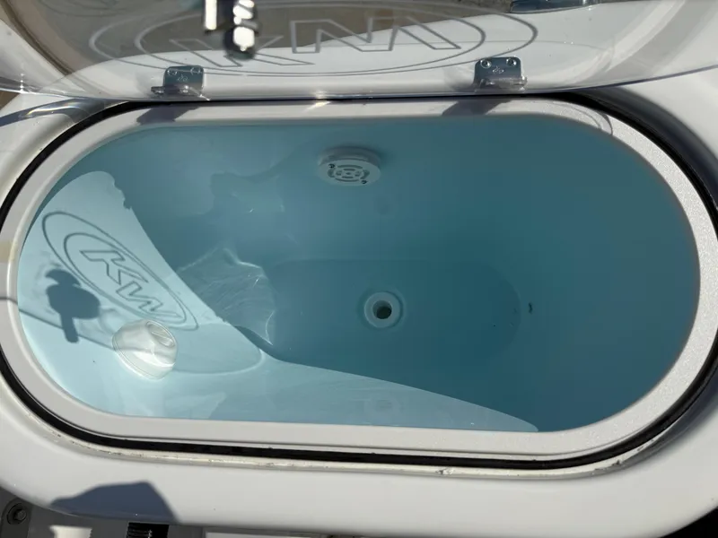 Slide: The Image of Livewell of 2025 Key West 260 CC boat, open and empty. - 41