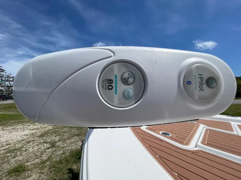 Slide: The Image of 2017 Sportsman Masters 207 Bay Boat with iPilot trolling motor control. - 23