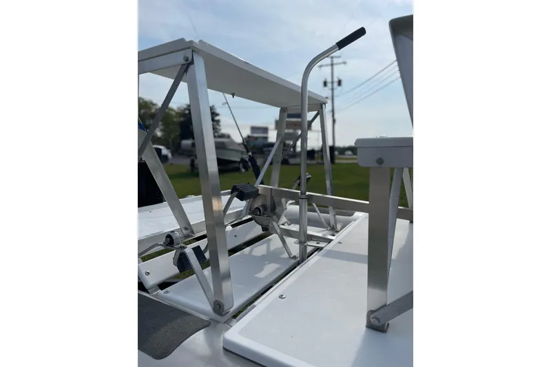 Slide: The Image of 2023 Aqua Cycle AC15 pedal boat with metal frame and handlebar. - 10