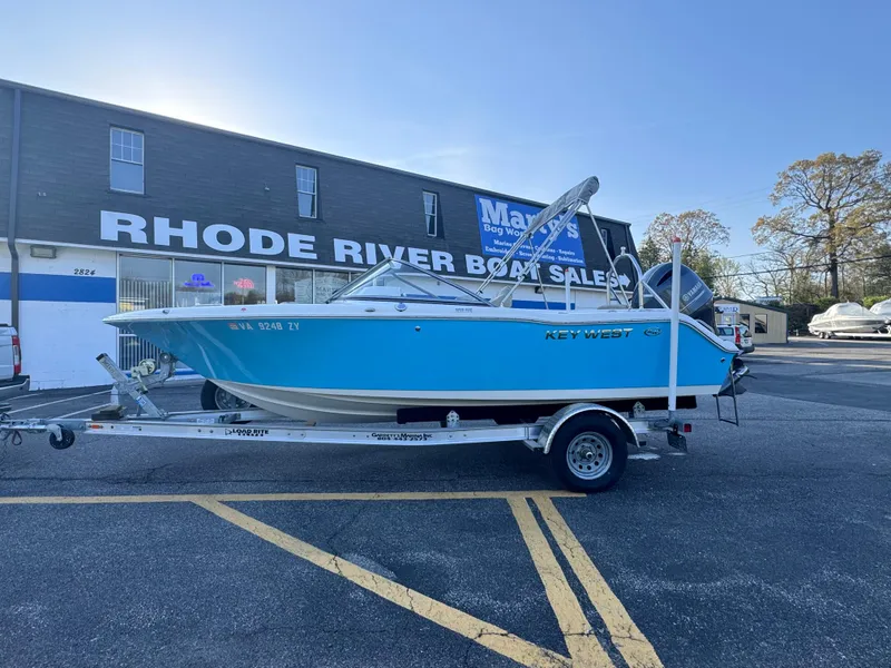 Slide: The Image of 2023 Key West 203 DFS boat on trailer at Rhode River Boat Sales. - 0