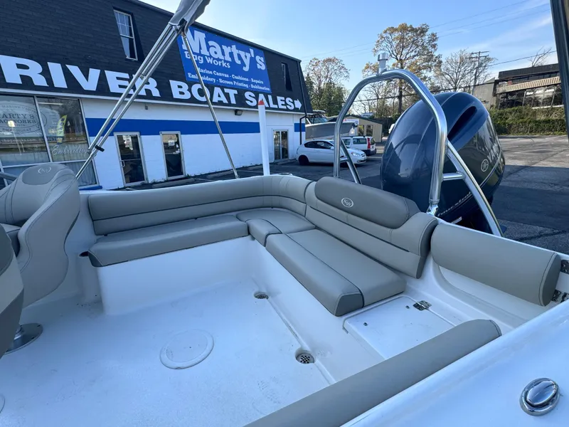 Slide: The Image of 2023 Key West 203 DFS boat interior at River Boat Sales dealership. - 22