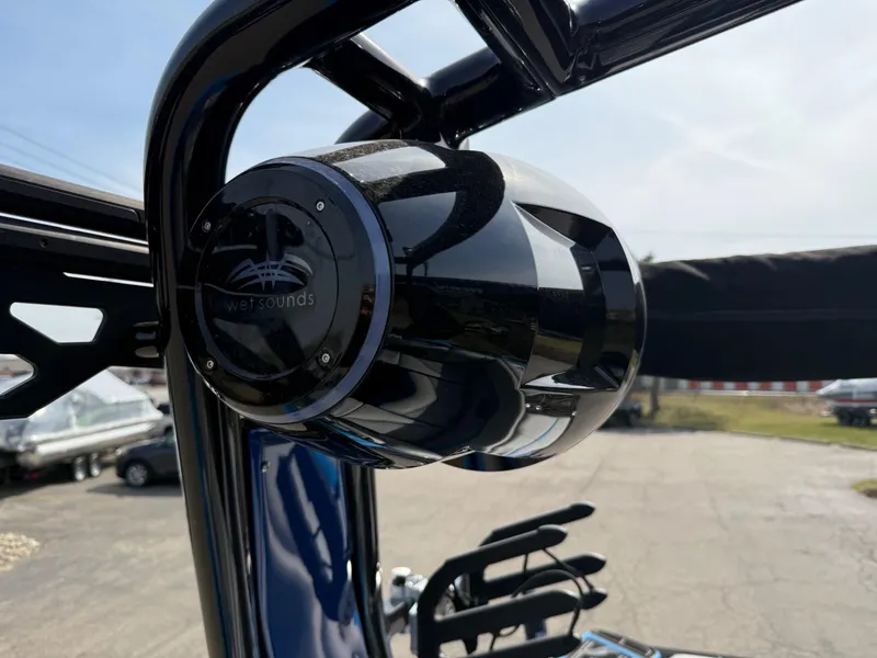 Slide: The Image of 2022 Centurion Fi23 boat with Wet Sounds speaker on tower. - 15