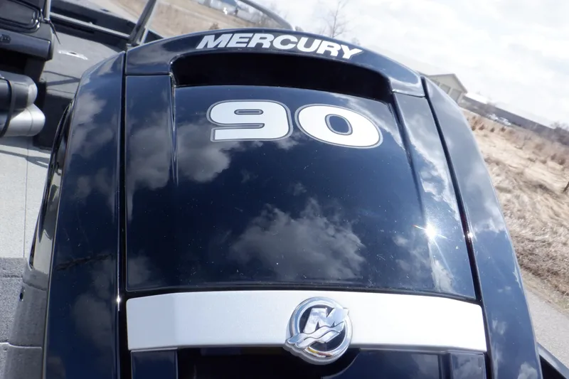 Slide: The Image of Mercury 90 horsepower engine on 2023 Crestliner 1650 Fish Hawk SE WT boat. - 5