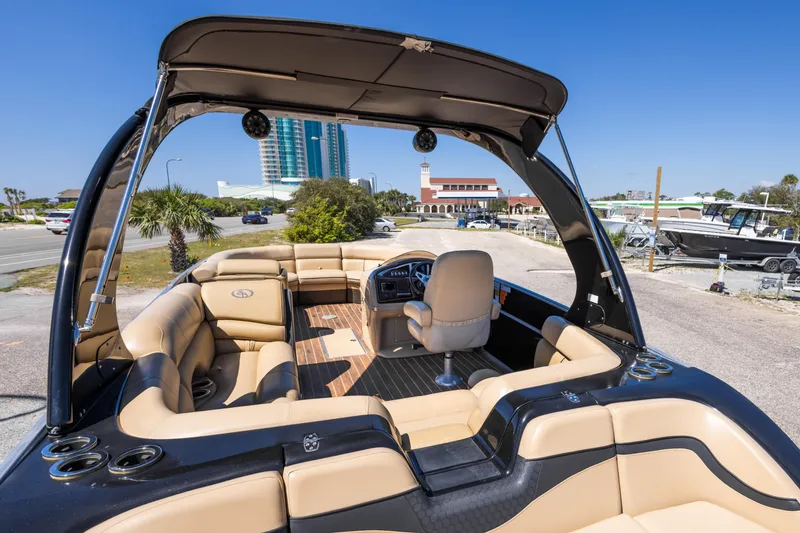 Slide: The Image of 2015 South Bay 724 SPORT DLX boat with spacious seating and modern design. - 17