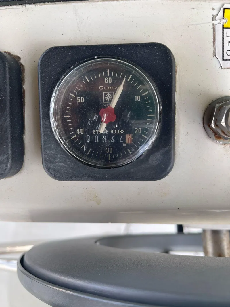 Slide: The Image of Close-up of engine hour meter on 2000 Beneteau Oceanis 311 sailboat. - 35