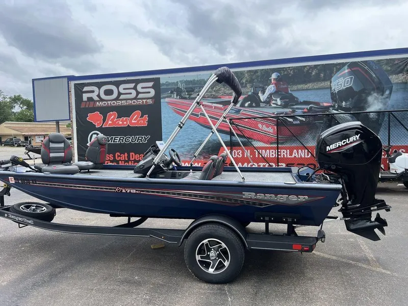 Slide: The Image of 2022 Ranger RT178C boat with Mercury engine at Ross Motorsports dealership. - 5