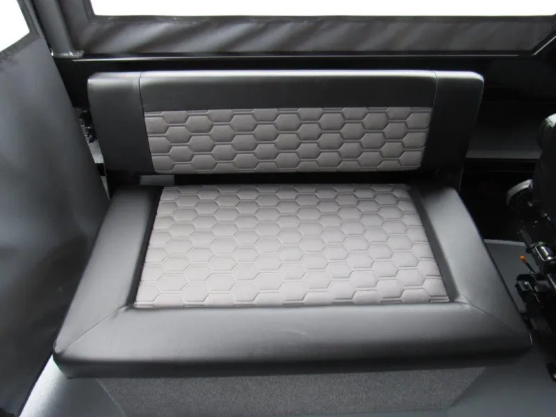 Slide: The Image of 2025 North River 23 SEAHAWK RTF boat seat with hexagonal pattern upholstery. - 14