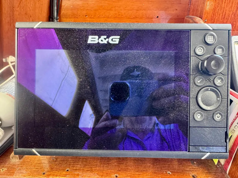 Slide: The Image of Electrical control panel on a 1956 Aage Nielsen 50' Yawl sailboat. - 22