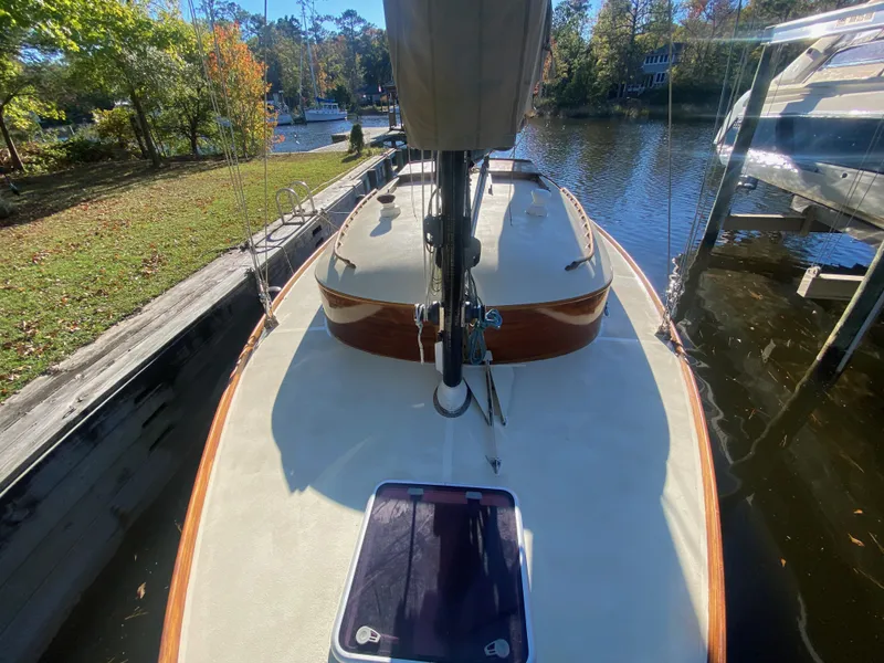 Slide: The Image of Custom 37ft Catboat Yacht Adaptation Barnegat Bay A-Cat 2012 - 104