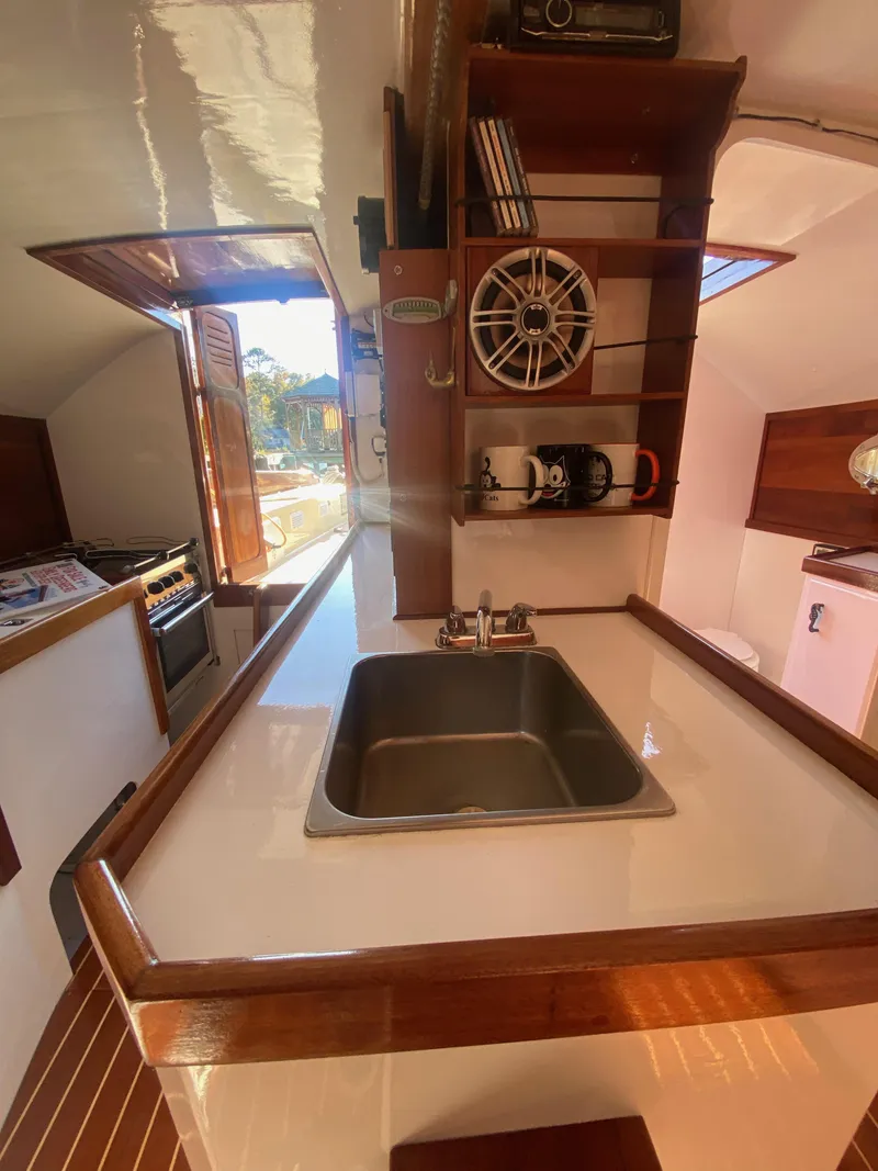 Slide: The Image of Custom 37ft Catboat Yacht Adaptation Barnegat Bay A-Cat 2012 - 62