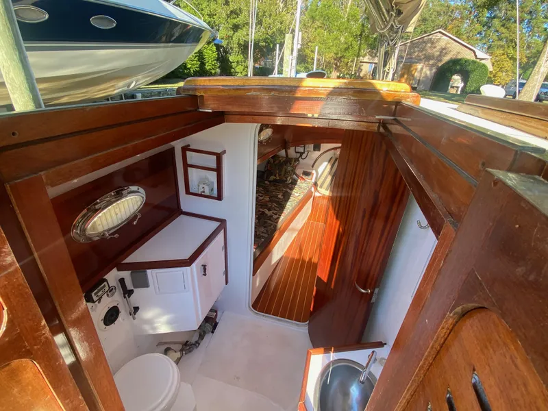 Slide: The Image of Custom 37ft Catboat Yacht Adaptation Barnegat Bay A-Cat 2012 - 67