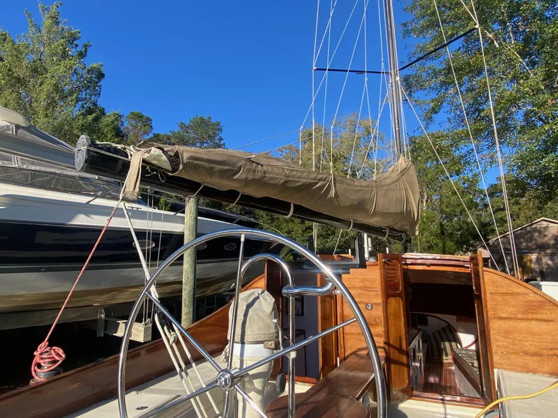 Slide: The Image of Custom 37ft Catboat Yacht Adaptation Barnegat Bay A-Cat 2012 - 68