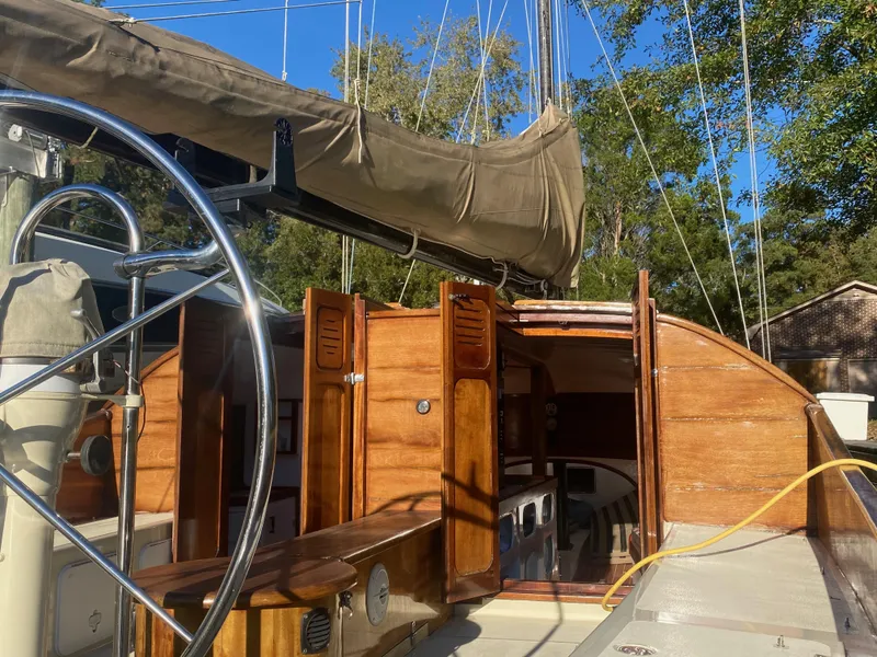 Slide: The Image of Custom 37ft Catboat Yacht Adaptation Barnegat Bay A-Cat 2012 - 70