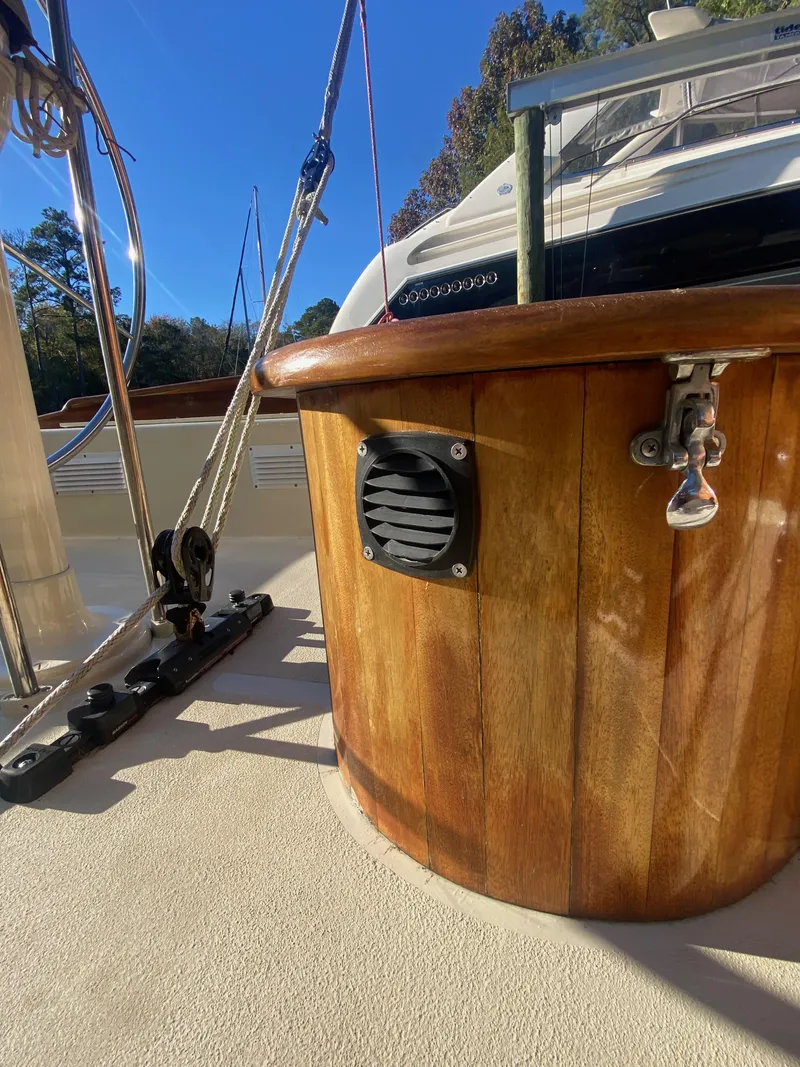 Slide: The Image of Custom 37ft Catboat Yacht Adaptation Barnegat Bay A-Cat 2012 - 71