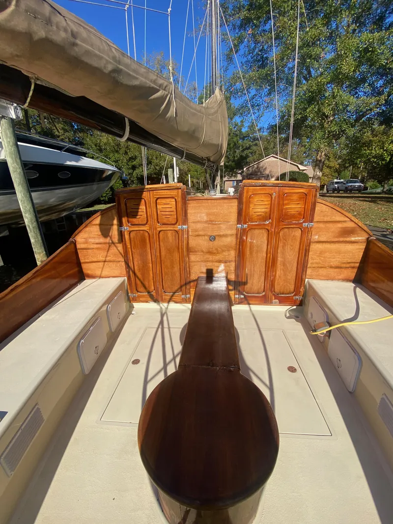 Slide: The Image of Custom 37ft Catboat Yacht Adaptation Barnegat Bay A-Cat 2012 - 73