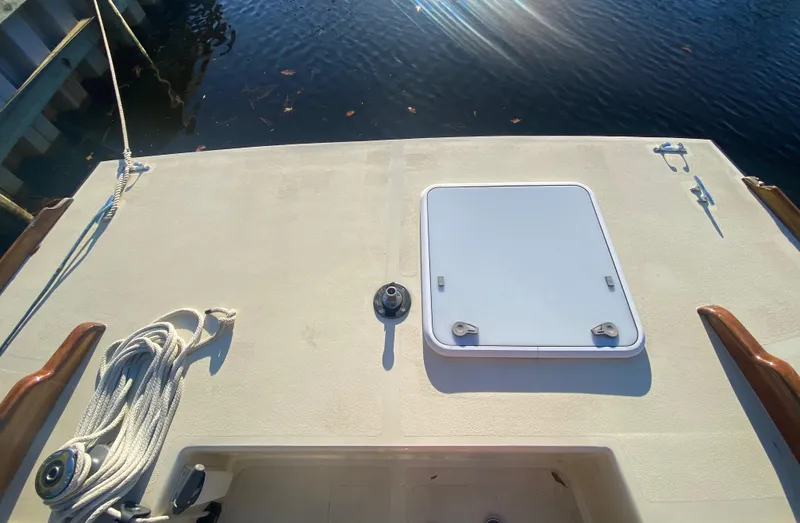 Slide: The Image of Custom 37ft Catboat Yacht Adaptation Barnegat Bay A-Cat 2012 - 93