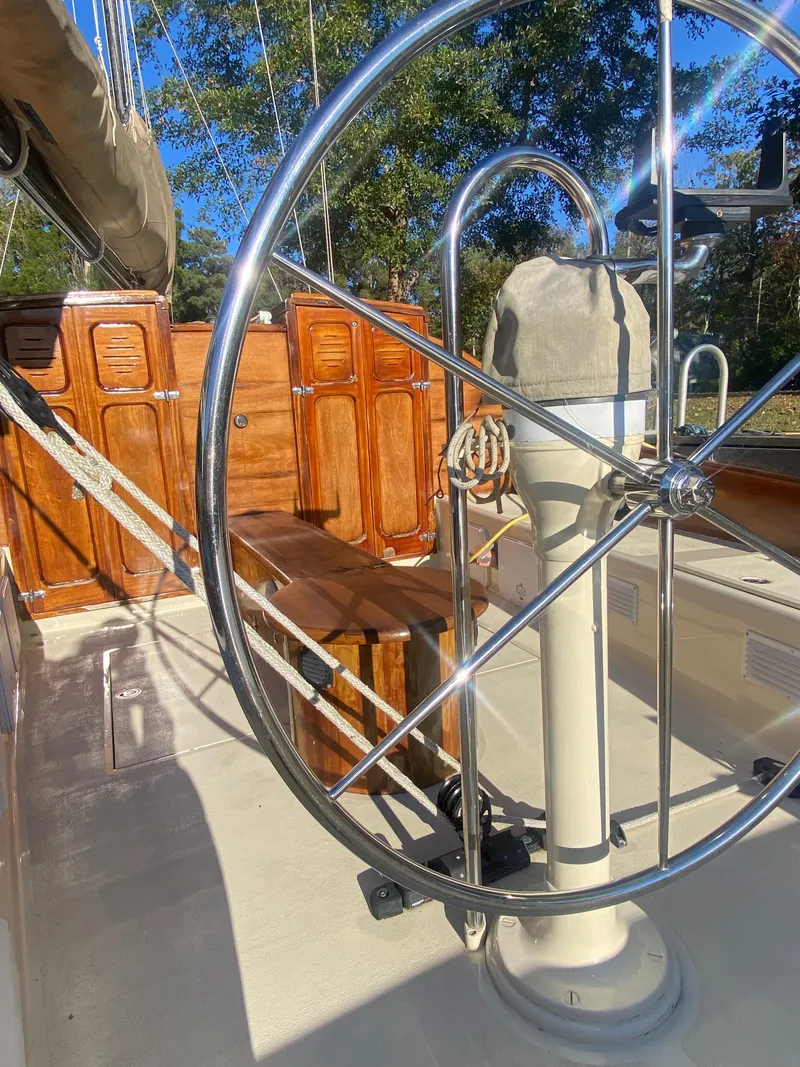 Slide: The Image of Custom 37ft Catboat Yacht Adaptation Barnegat Bay A-Cat 2012 - 97