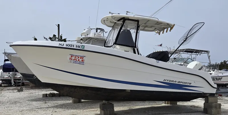 Slide: The Image of 2009 Hydra-Sports Vector 2200 CC boat for sale, displayed on blocks. - 0