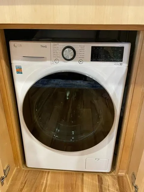 Slide: The Image of Front-loading washing machine in wooden cabinet, Sunstar 16x58, 2016 model. - 42