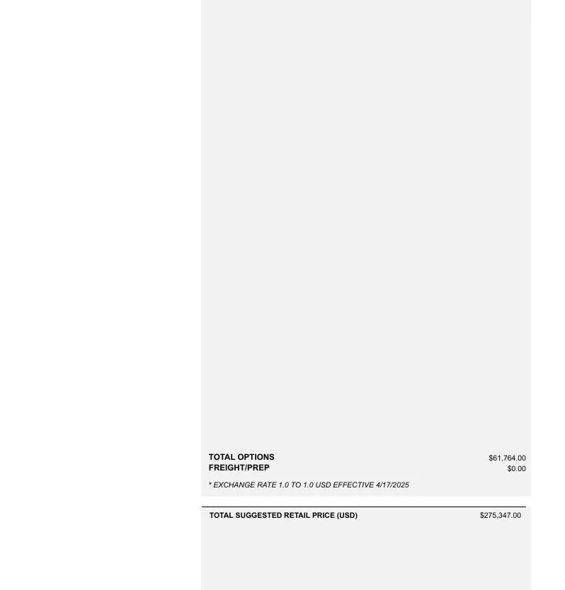 Slide: The Image of 2025 MasterCraft XT24 price sheet showing total options and retail price. - 10