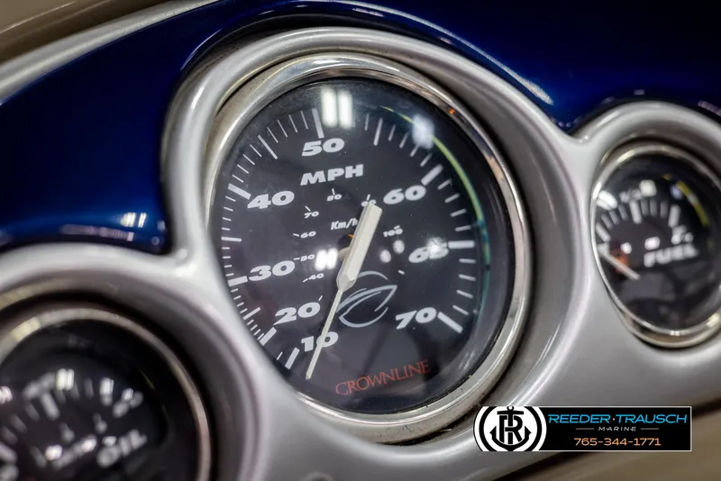 Slide: The Image of Speedometer of a 2006 Crownline 230 LS boat, displaying speed in MPH. - 29